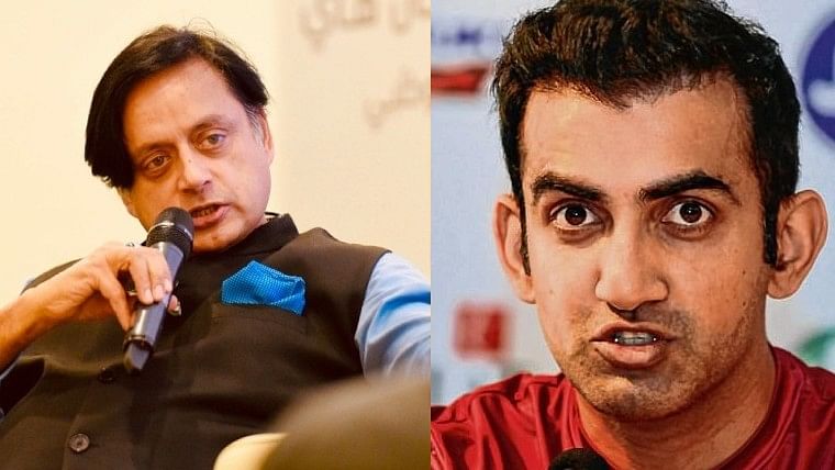 Gautam Gambhir extends disagreement with Shashi Tharoor