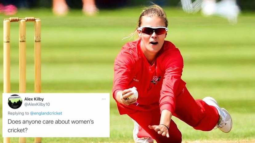 Alexandra Hartley hits back at fan who trolled Womens ODI Cricket