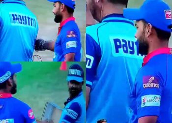 Rishabh Pant is undoubtedly one of the best when it comes to on-field chatter and having fun during the game (Pant in a comical mood).