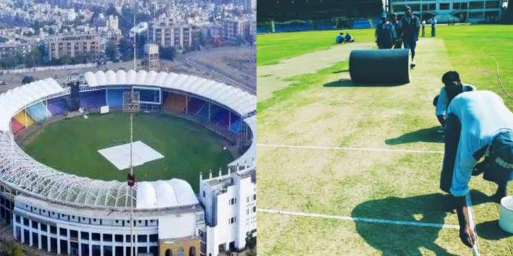Karachi Cricket Stadium Pitch.