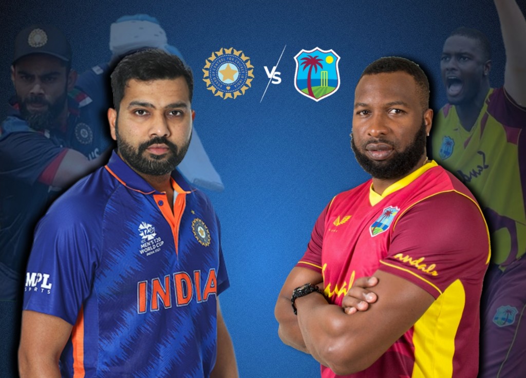 India's captain Rohit Sharma vs West Indies' captain Kieron Pollard