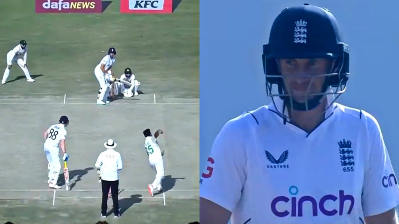Watch Joe Root bats left handed vs Pakistan, almost throws his wicket away