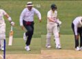 Steve Smith hurts Umpire during AUS vs WI Test.