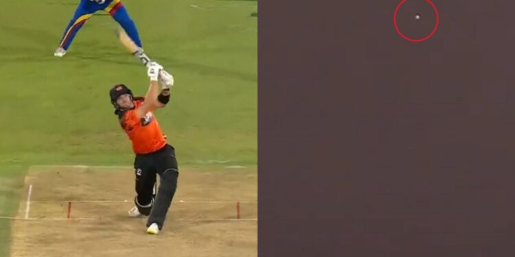 Stubbs took on Super Giants' pacer Wiaan Mulder and smashed a gigantic six