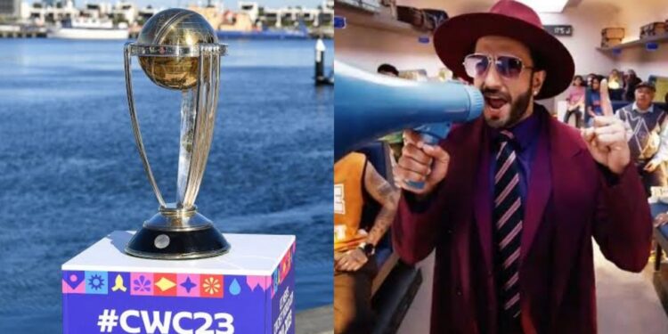 Ranveer Singh starred in Cricket World Cup 2023 Anthem