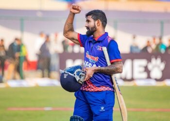 Dipendra Singh Airee of Nepal Cricket team
