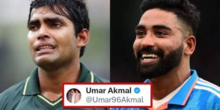 Umar Akmal gets trolled for his English comment on Mohammed Siraj