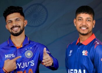 India vs Nepal Asian Games Cricket Poster